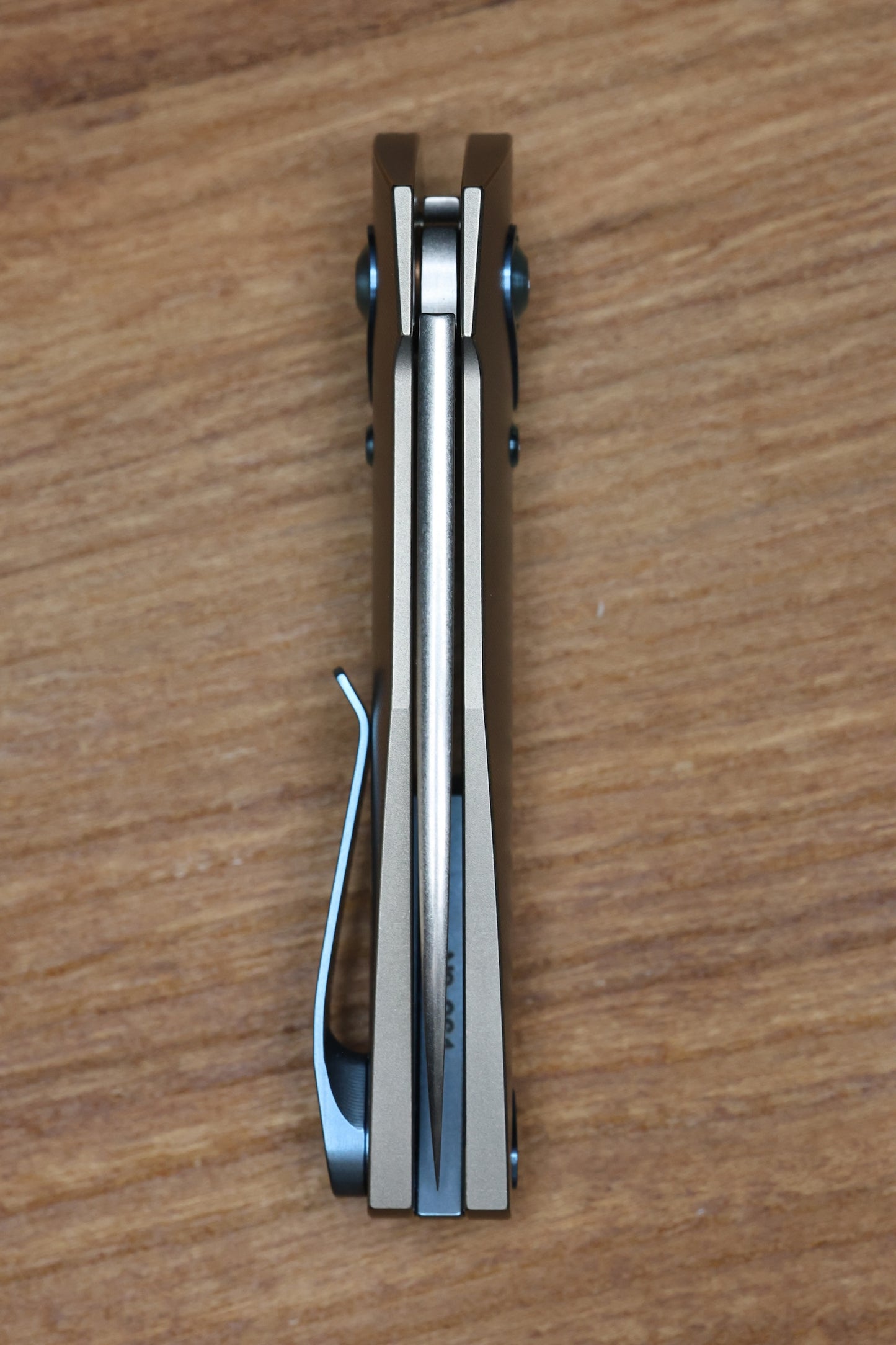 ANSO OF DENMARK AROS - GREY/BLUE TITANIUM HANDLE - RWL34 BLADE