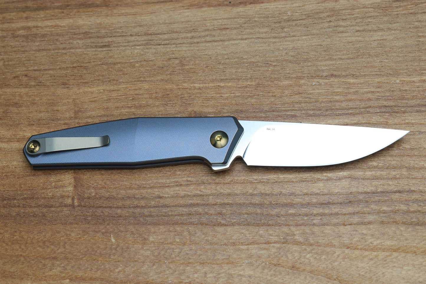 ANSO OF DENMARK TOKO - KOBOLT/AMBER TITANIUM HANDLE - RWL34 BLADE