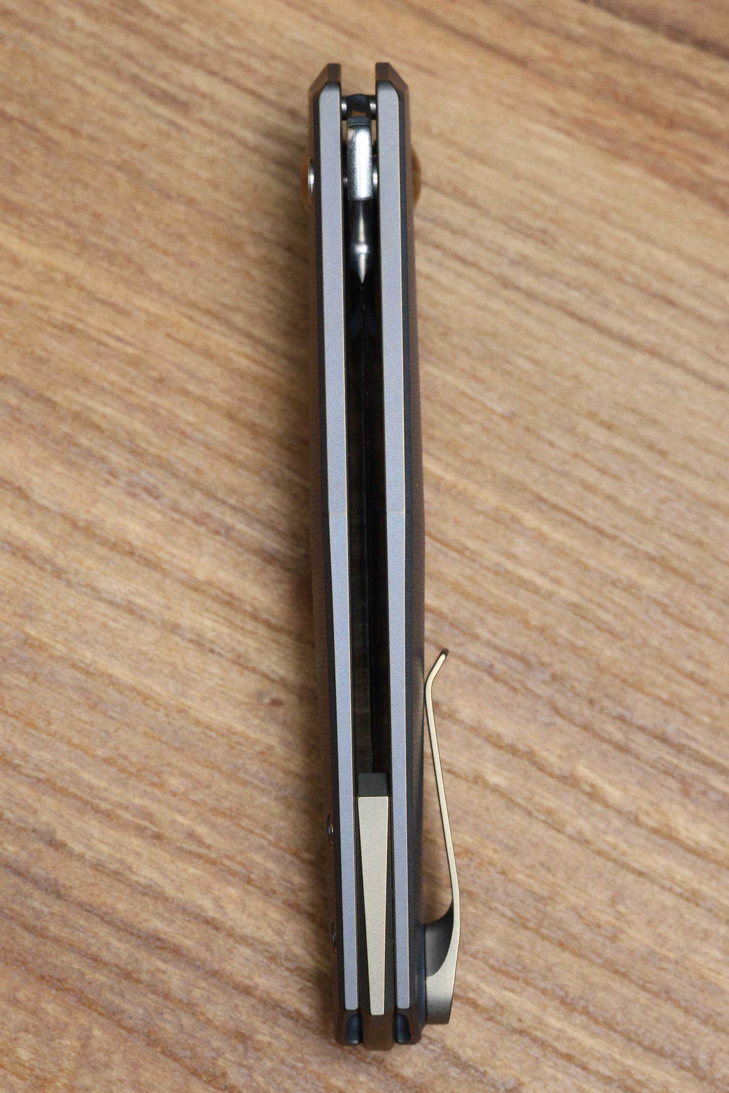 ANSO OF DENMARK TOKO - KOBOLT/AMBER TITANIUM HANDLE - RWL34 BLADE