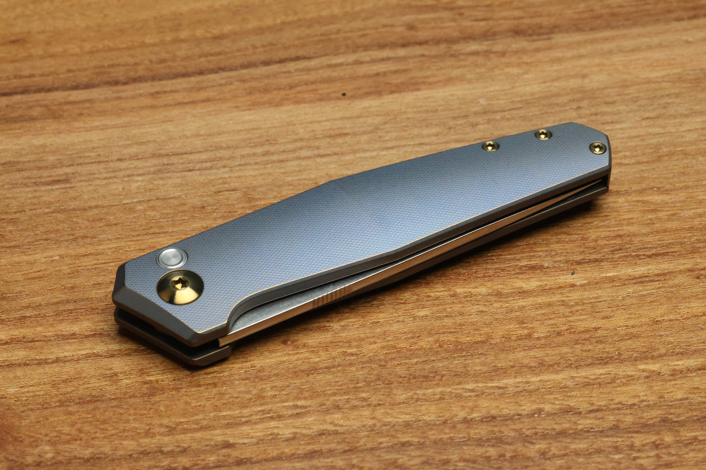 ANSO OF DENMARK TOKO - KOBOLT/AMBER TITANIUM HANDLE - RWL34 BLADE