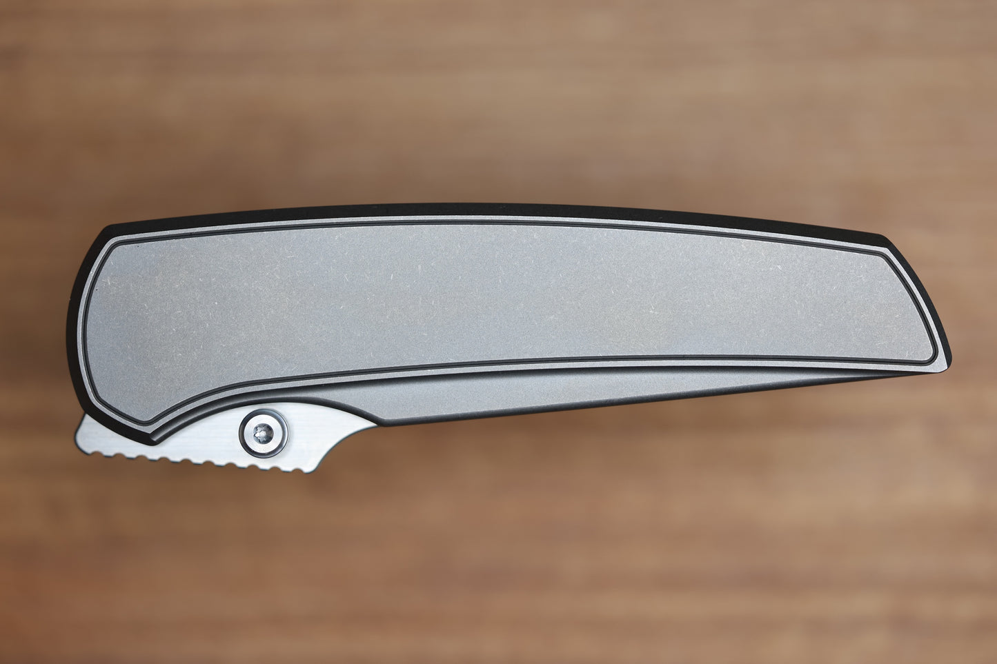 CHAVES KNIVES JAKE MCCOY DISCIPLE STREET STONEWASH TITANIUM INTEGRAL HANDLE & BELT FINISH M390