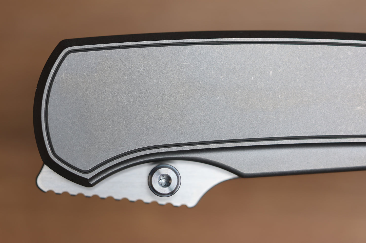 CHAVES KNIVES JAKE MCCOY DISCIPLE STREET STONEWASH TITANIUM INTEGRAL HANDLE & BELT FINISH M390