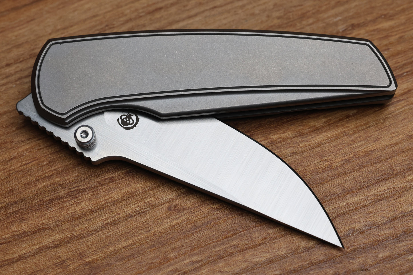 CHAVES KNIVES JAKE MCCOY DISCIPLE STREET STONEWASH TITANIUM INTEGRAL HANDLE & BELT FINISH M390