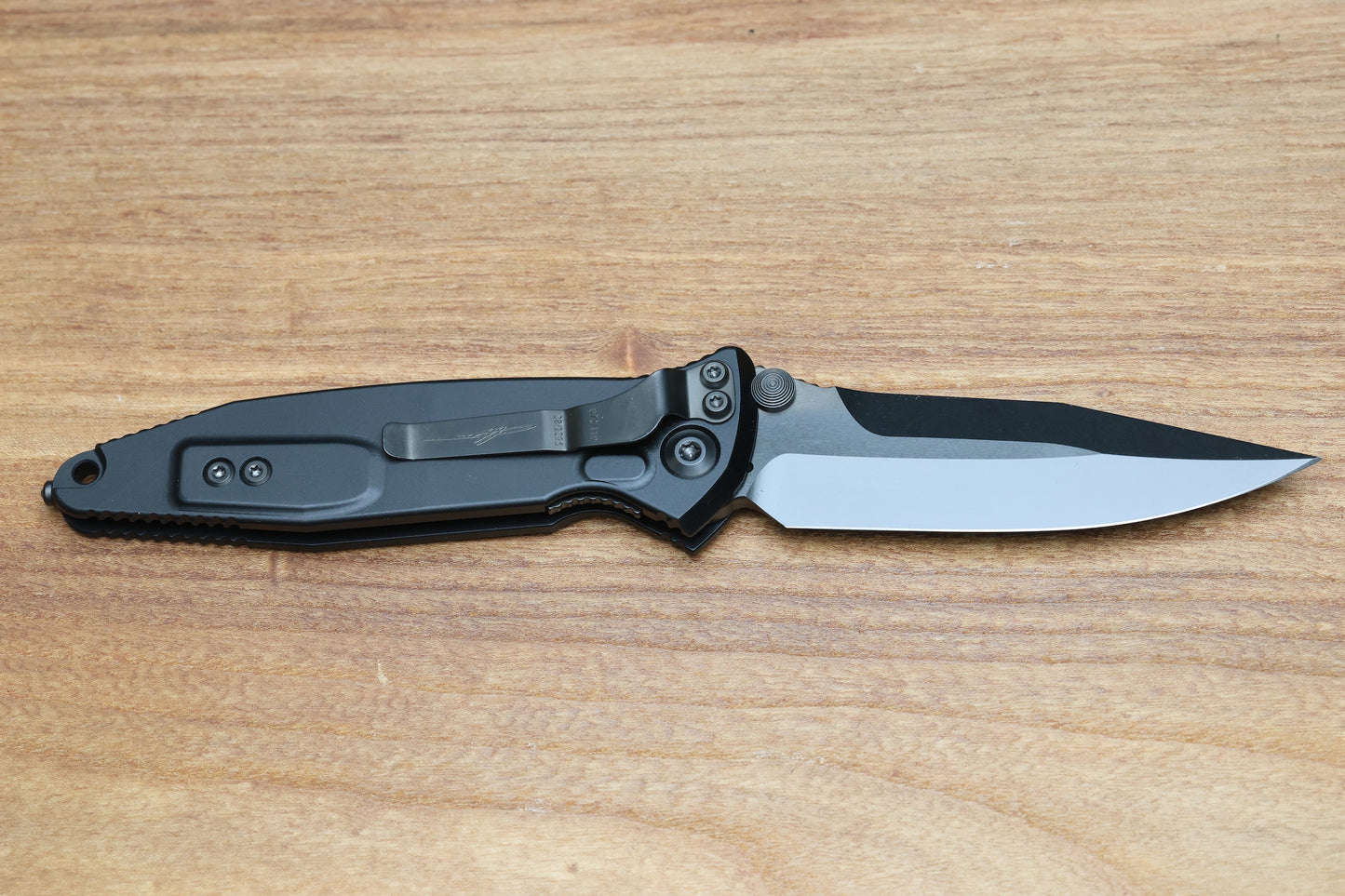 MICROTECH SOCOM ELITE DLC SPIKE GRIND W/ PURPLE HAZE CROSS CUT FAT CARBON INLAYS SIGNATURE SERIES 160-1DLCTCFPUISS