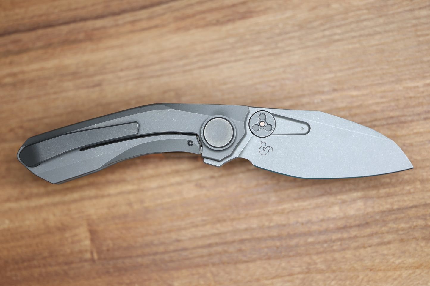 REATE KNIVES VK-FROK DARK WASHED TITANIUM HANDLE W/ DAWK WASHED ELMAX BLADE