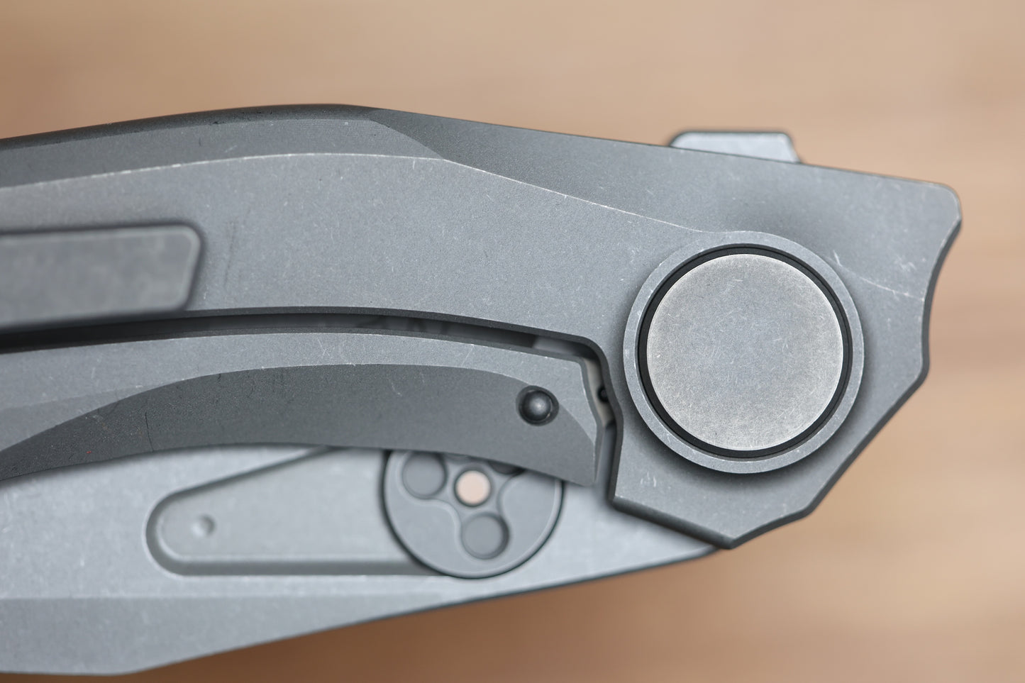 REATE KNIVES VK-FROK DARK WASHED TITANIUM HANDLE W/ DAWK WASHED ELMAX BLADE