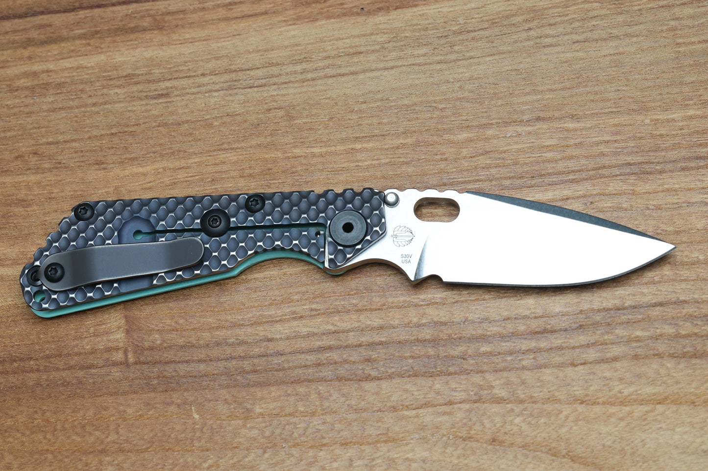 MICK STRIDER SNG TIFFANY BLUE DGG DOUBLE GUNNER GRIP W/ S30V