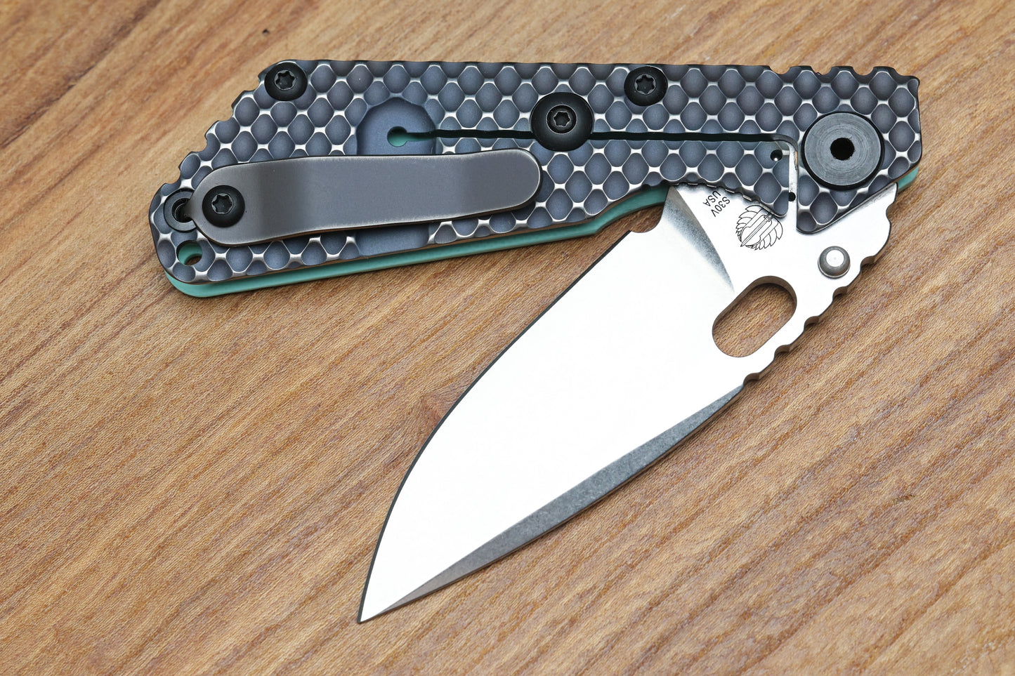 MICK STRIDER SNG TIFFANY BLUE DGG DOUBLE GUNNER GRIP W/ S30V