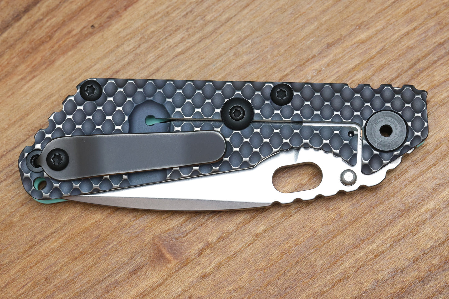 MICK STRIDER SNG TIFFANY BLUE DGG DOUBLE GUNNER GRIP W/ S30V