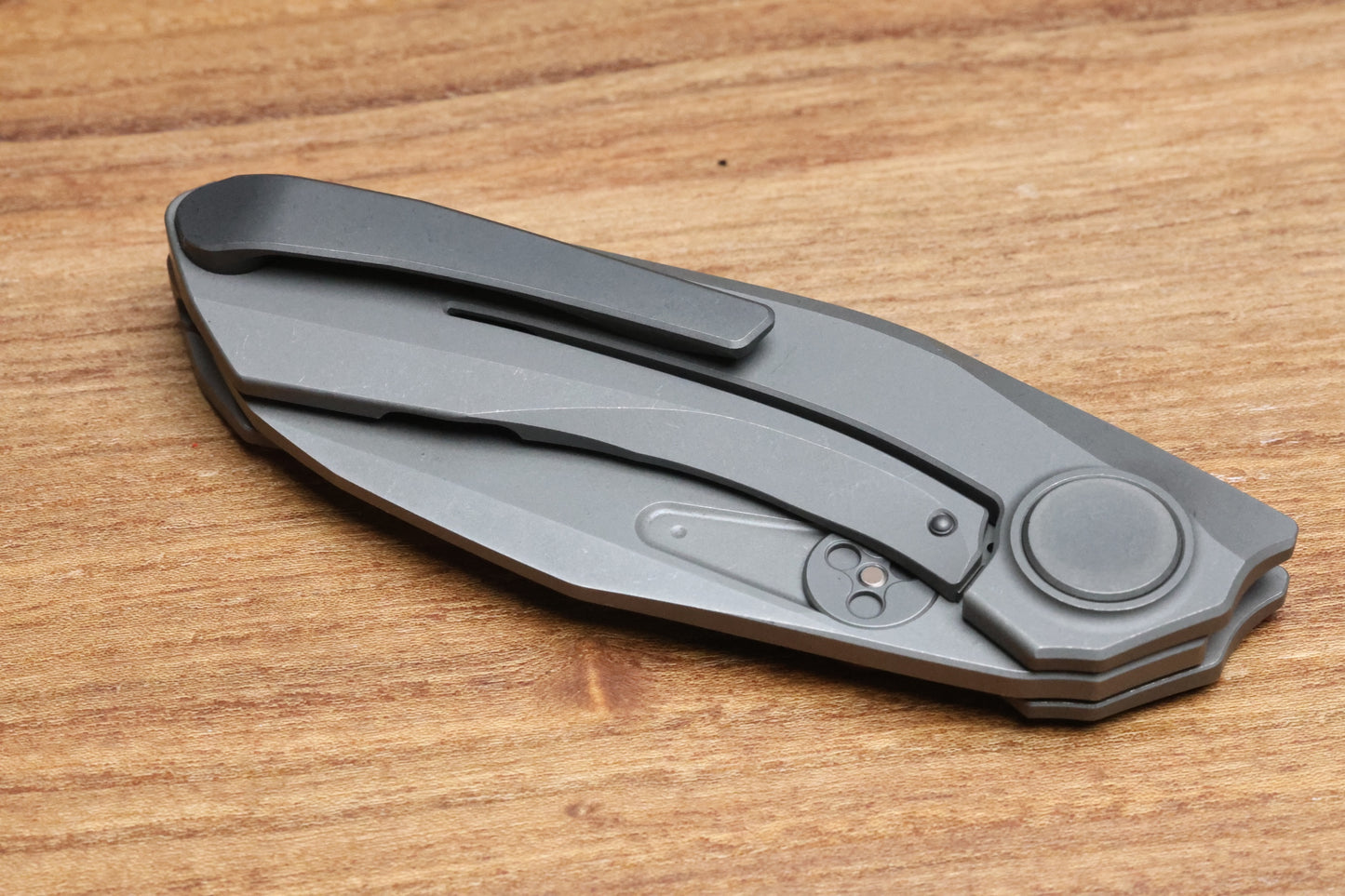 REATE KNIVES VK-FROK DARK WASHED TITANIUM HANDLE W/ DAWK WASHED ELMAX BLADE