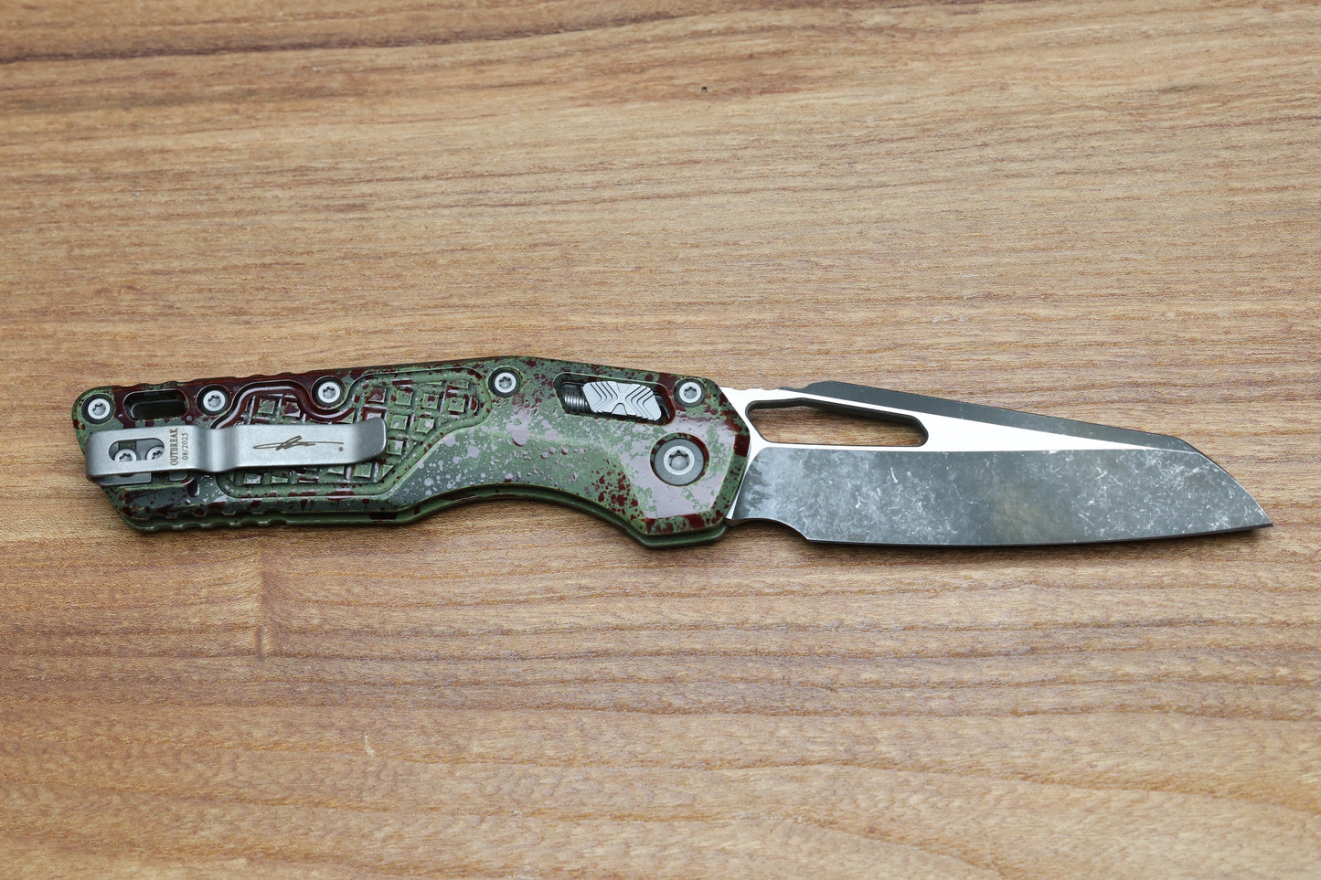 MICROTECH KNIVES MSI RAM LOK OUTBREAK FRAG ALUMINUM & M390MK 210-1FROBS