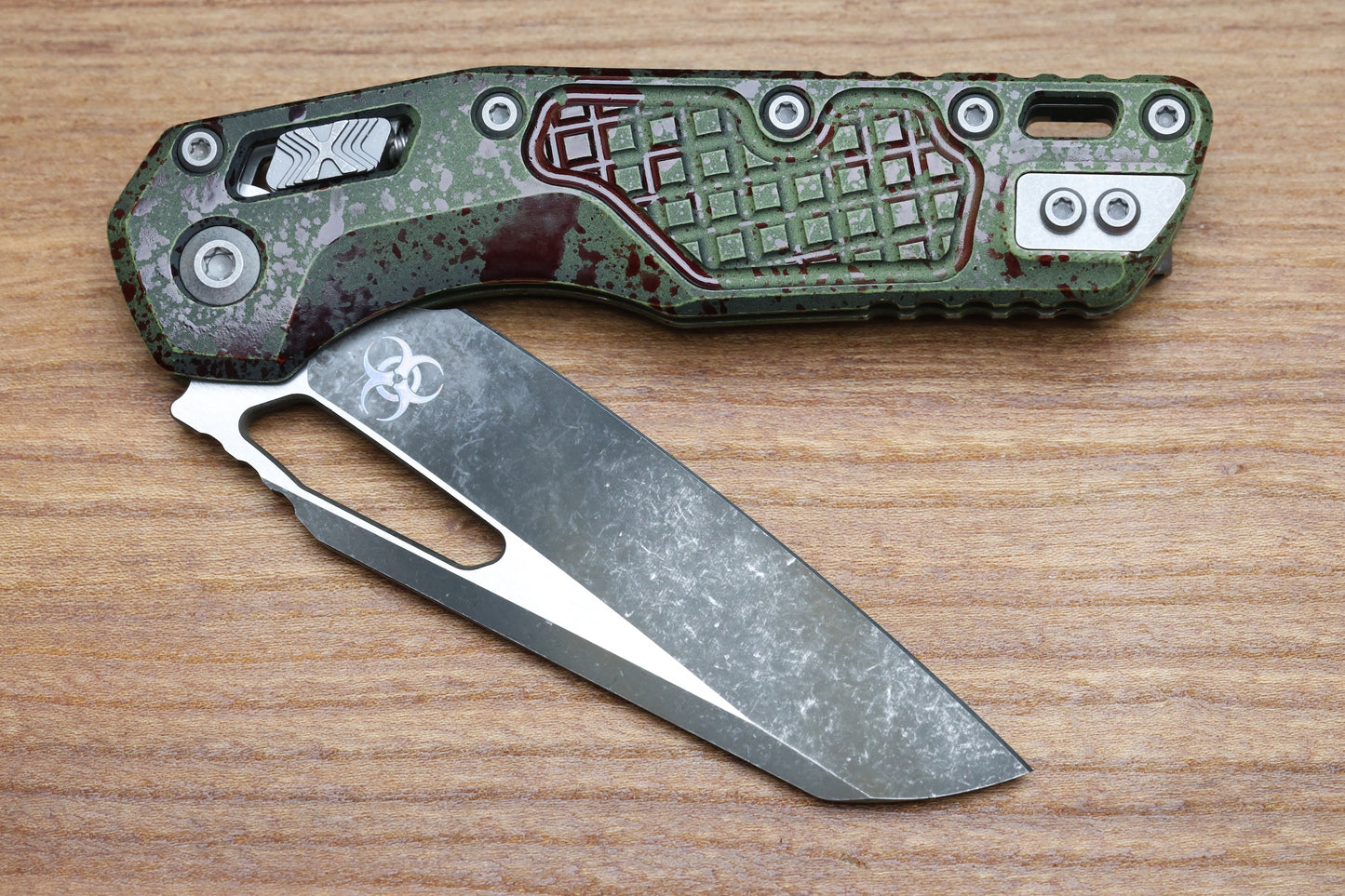 MICROTECH KNIVES MSI RAM LOK OUTBREAK FRAG ALUMINUM & M390MK 210-1FROBS