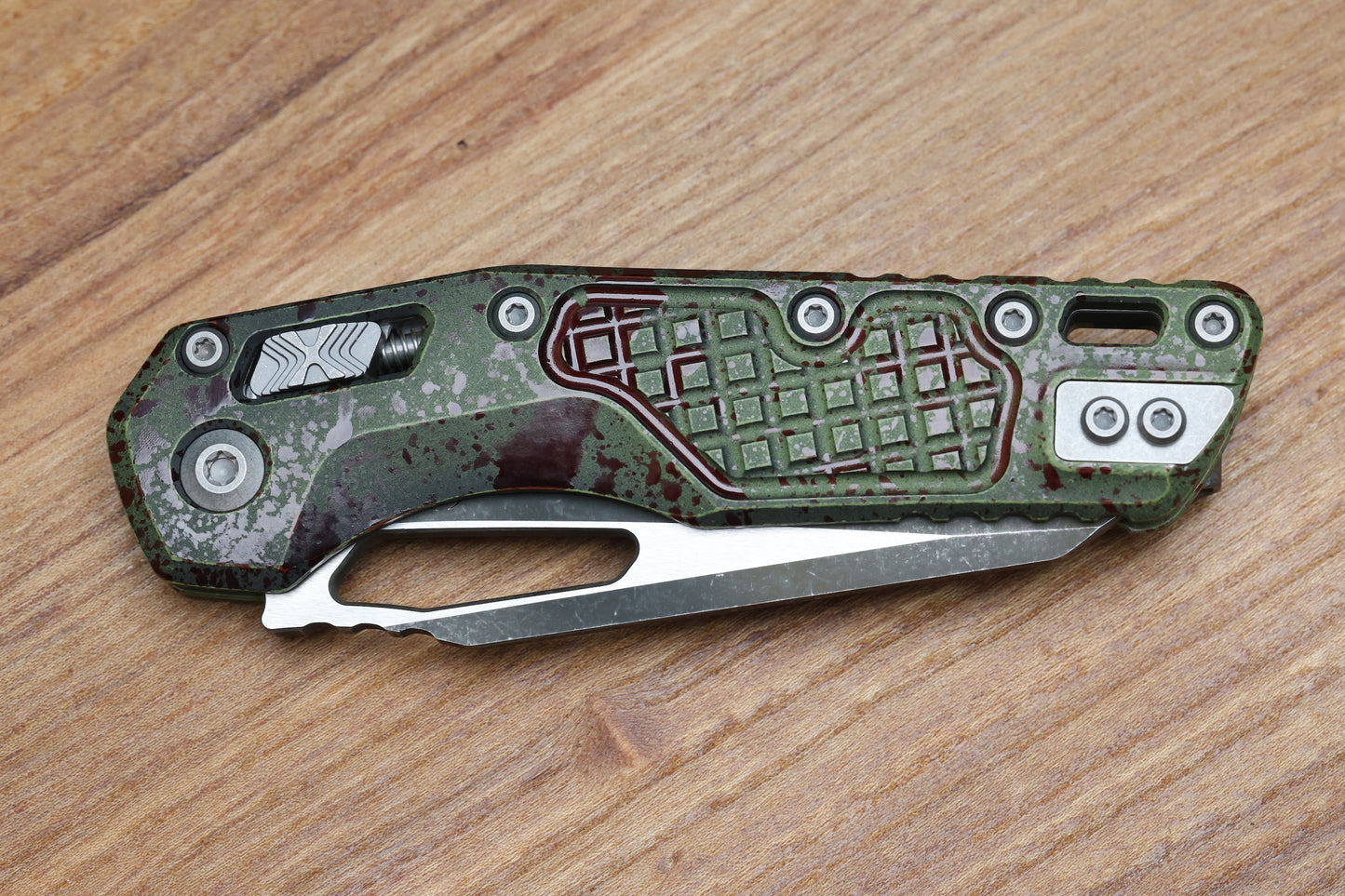 MICROTECH KNIVES MSI RAM LOK OUTBREAK FRAG ALUMINUM & M390MK 210-1FROBS