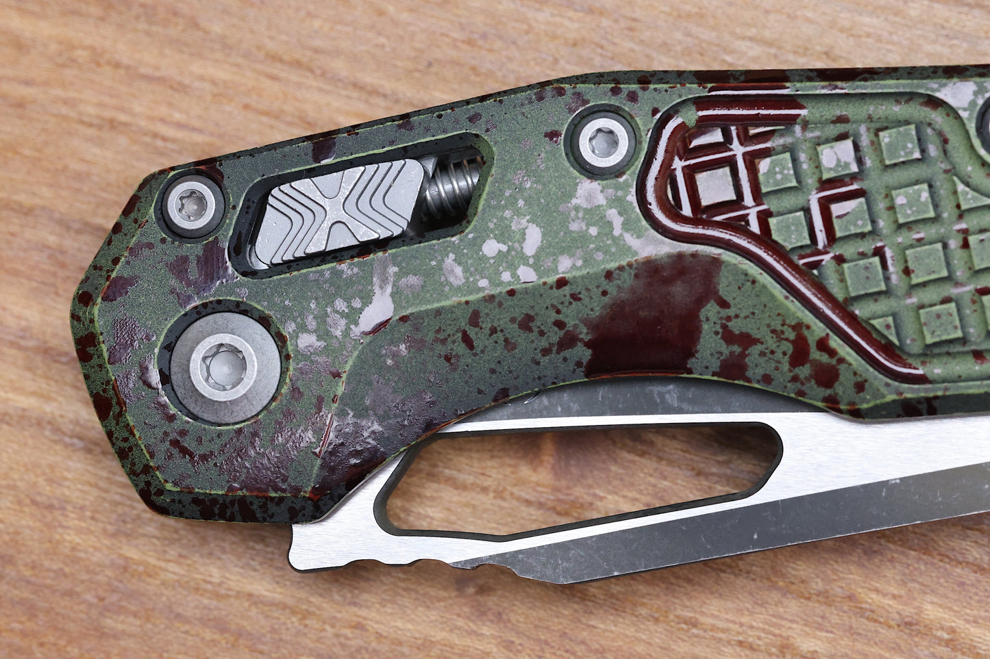 MICROTECH KNIVES MSI RAM LOK OUTBREAK FRAG ALUMINUM & M390MK 210-1FROBS