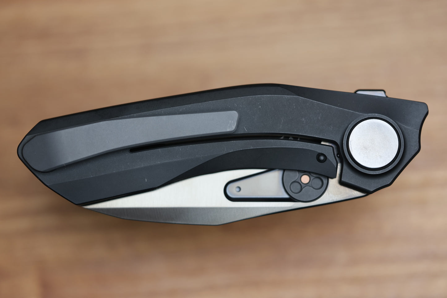 REATE KNIVES VK-FROK PVD TITANIUM HANDLE W/ SATIN DLC ELMAX