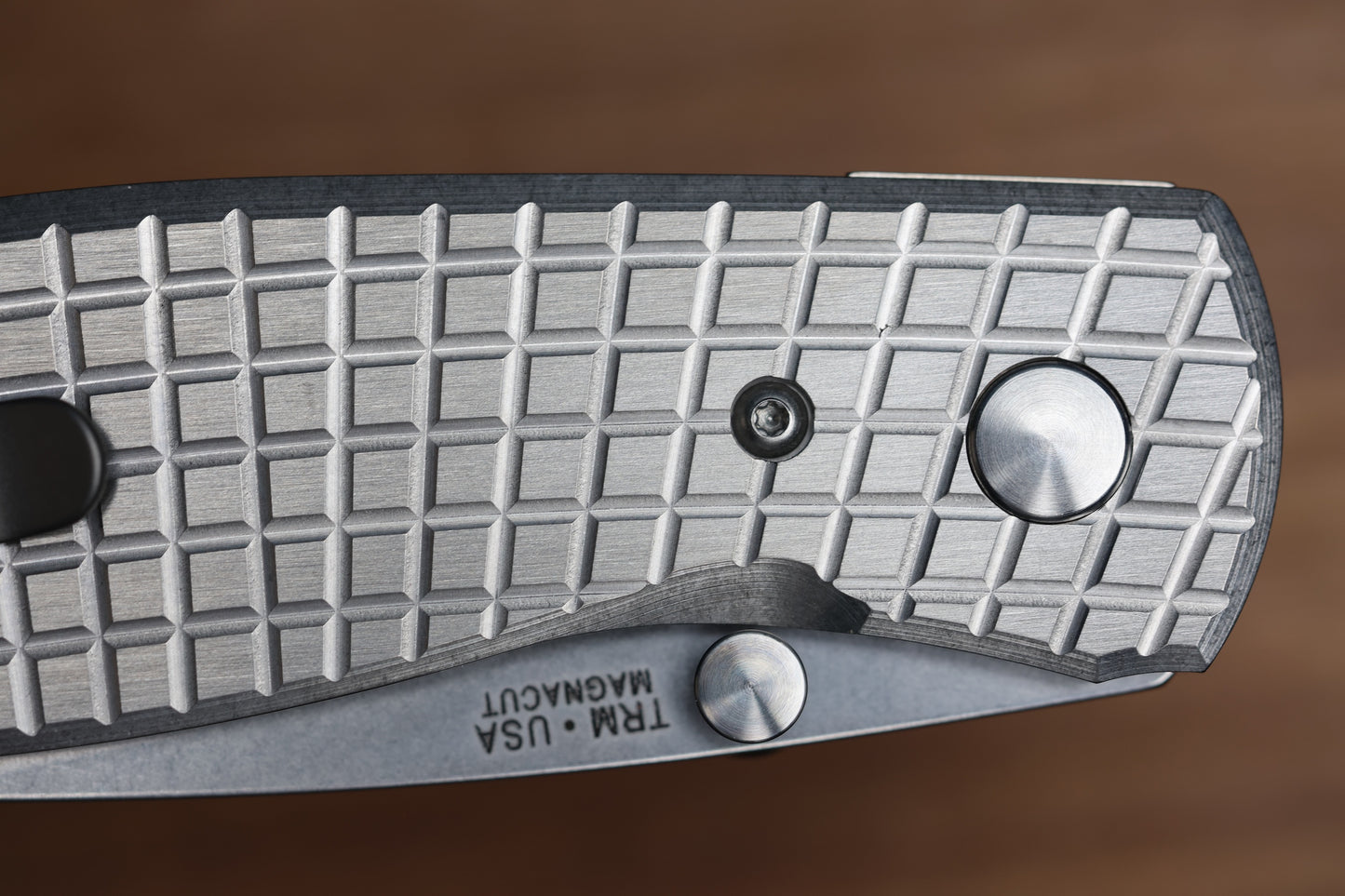 THREE RIVERS MANUFACTURING ATOM FRAG TITANIUM 3.5" DROP POINT MAGNACUT
