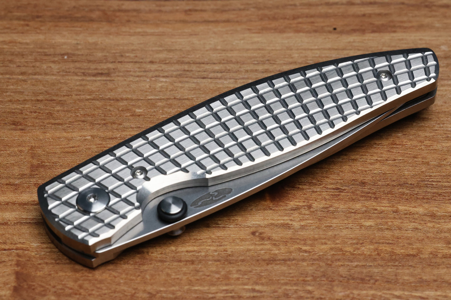 THREE RIVERS MANUFACTURING ATOM FRAG TITANIUM 3.5" DROP POINT MAGNACUT