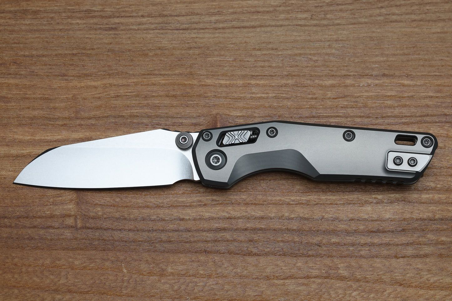 MARFIONE CUSTOM MSI RAM LOK MINI DOUBLE VAPOR BLAST TITANIUM HANDLES W/ DOUBLE VAPOR ACCENTS & STONEWASH M390MK