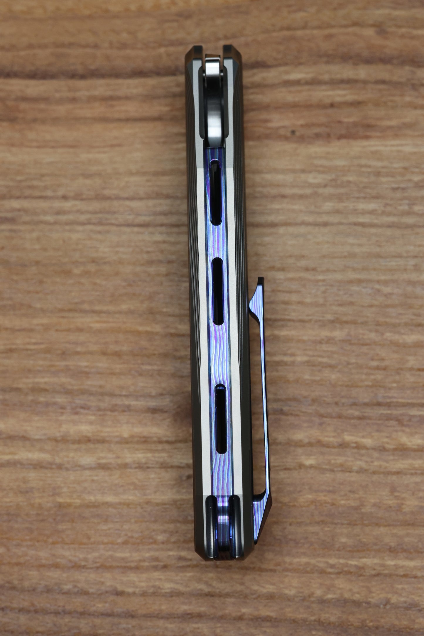 REATE KNIVES MANTIS - MILLED TITANIUM ZIRCUTI ACCENTS - HAND SATIN ELMAX BLADE