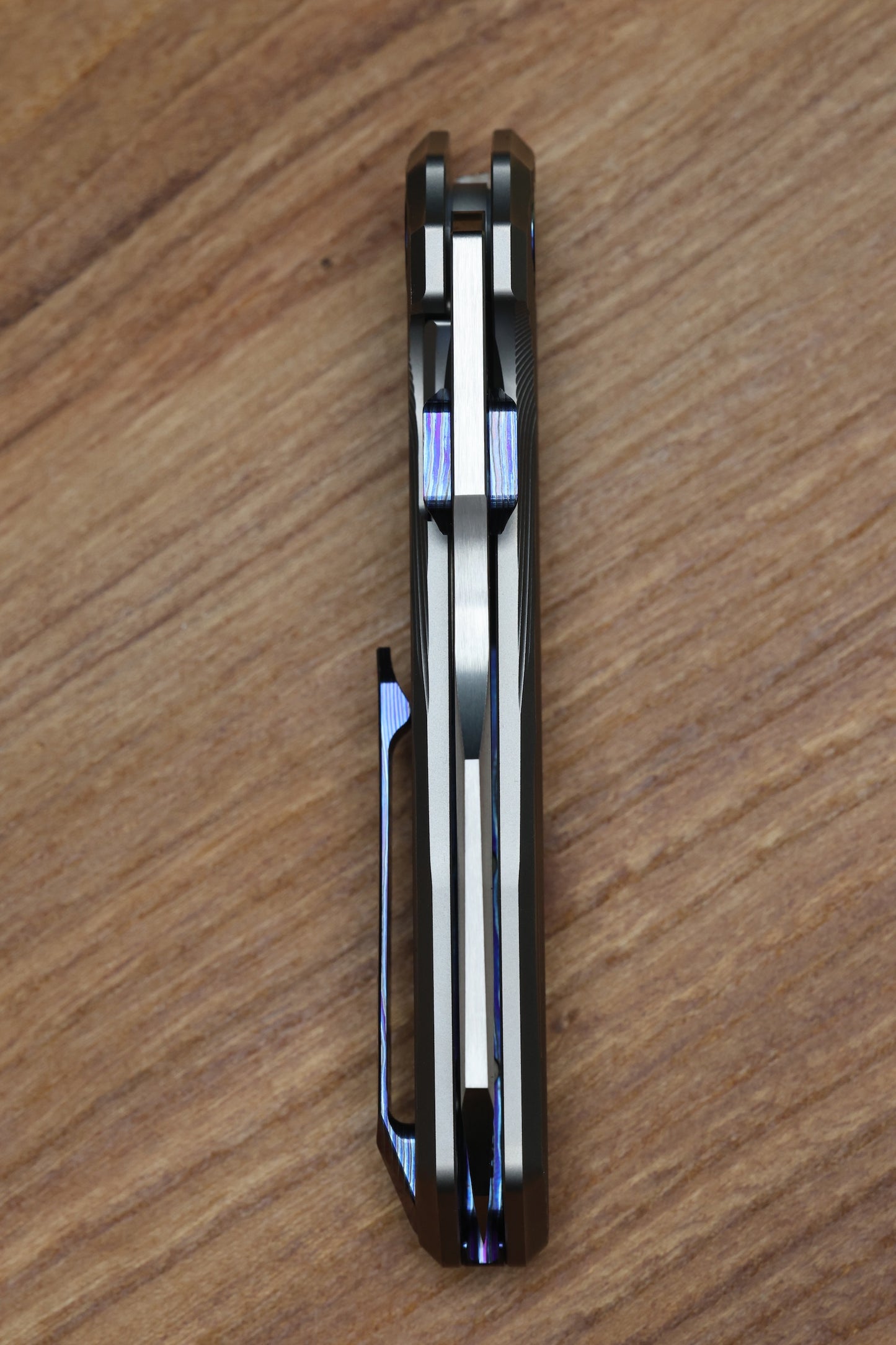 REATE KNIVES MANTIS - MILLED TITANIUM ZIRCUTI ACCENTS - HAND SATIN ELMAX BLADE