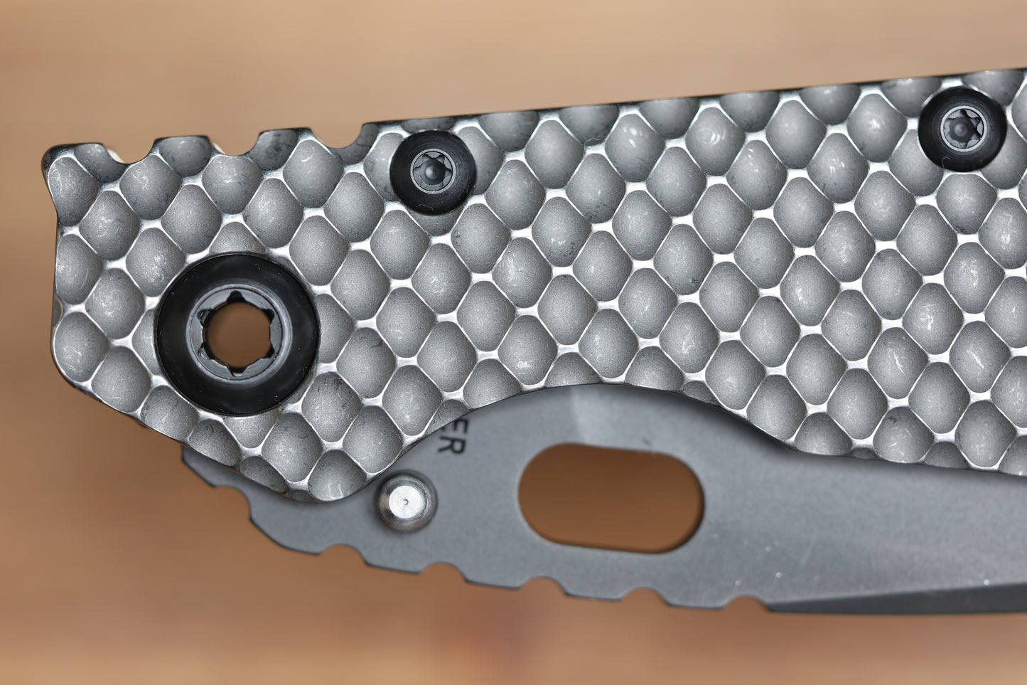 STRIDER KNIVES SMF DGG - TITANIUM HANDLE - DROP POINT 20CV BLADE