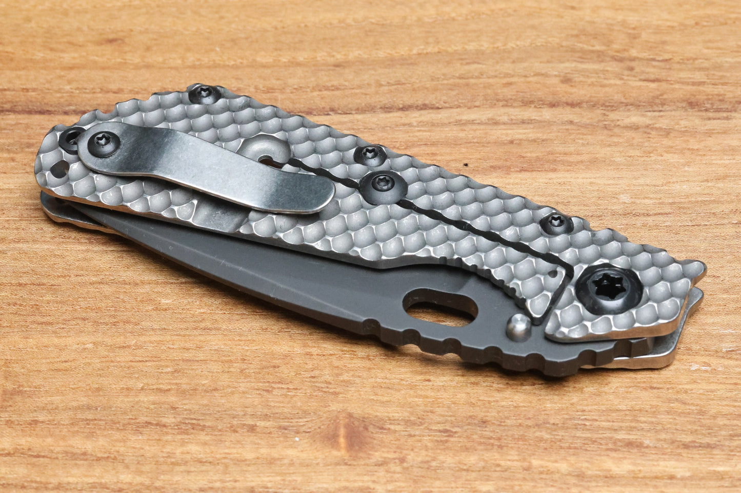 STRIDER KNIVES SMF DGG - TITANIUM HANDLE - DROP POINT 20CV BLADE