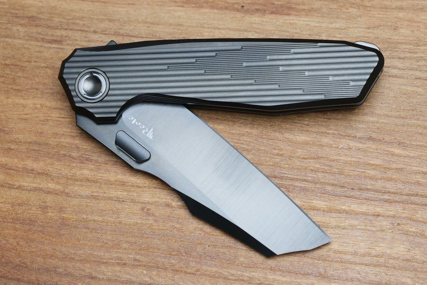 REATE KNIVES MANTIS - MILLED TIITANIUM DLC HANLDE - ELMAX DLC BLADE