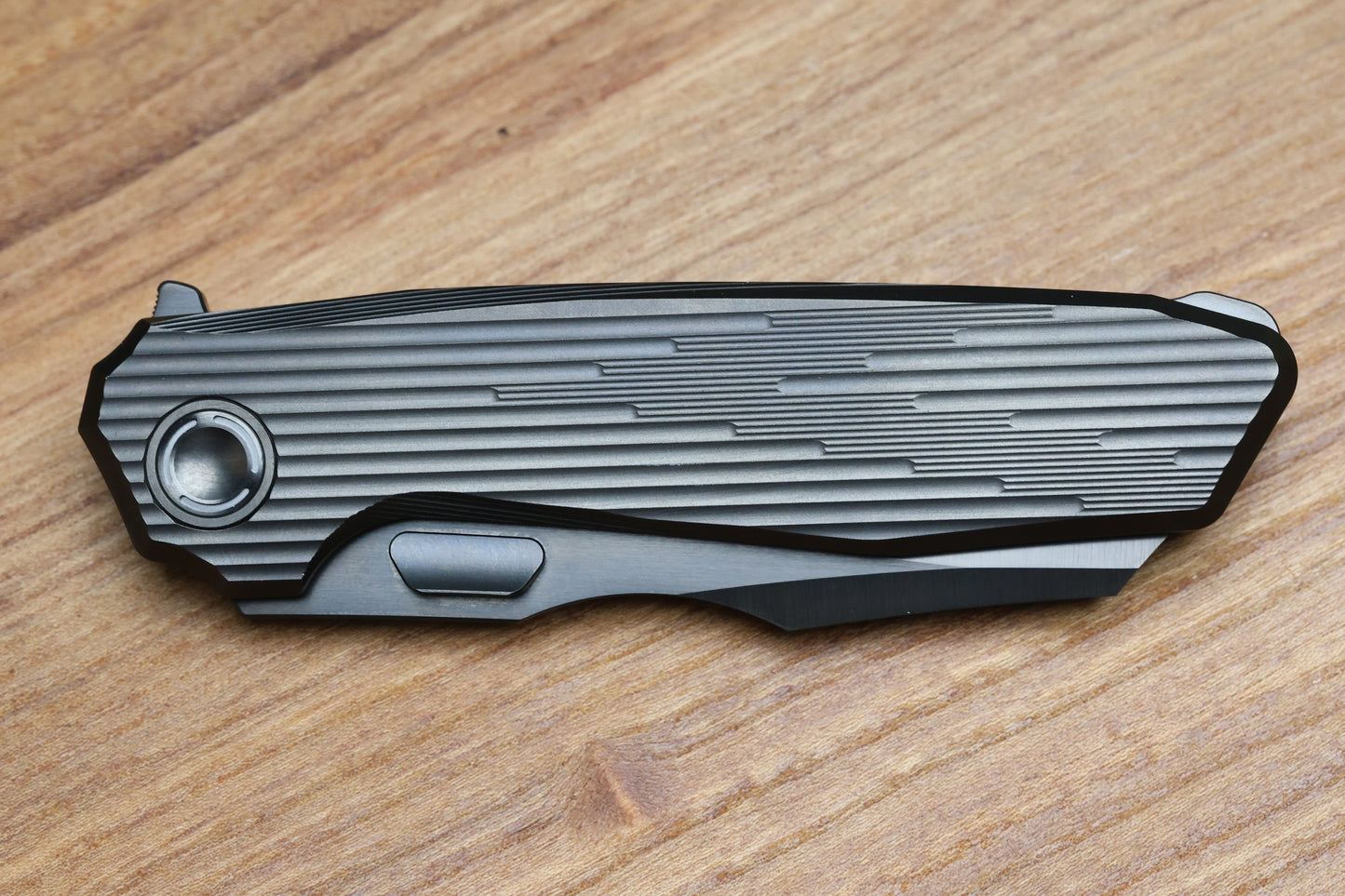 REATE KNIVES MANTIS - MILLED TIITANIUM DLC HANLDE - ELMAX DLC BLADE