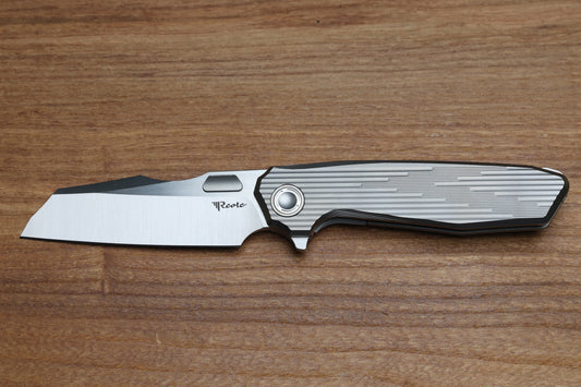 REATE KNIVES MANTIS - MILLED TITANIUM HANDLE - ELMAX SATIN BLADE