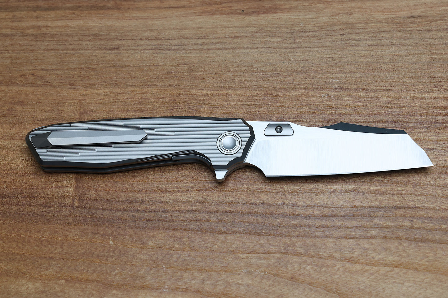 REATE KNIVES MANTIS - MILLED TITANIUM HANDLE - ELMAX SATIN BLADE