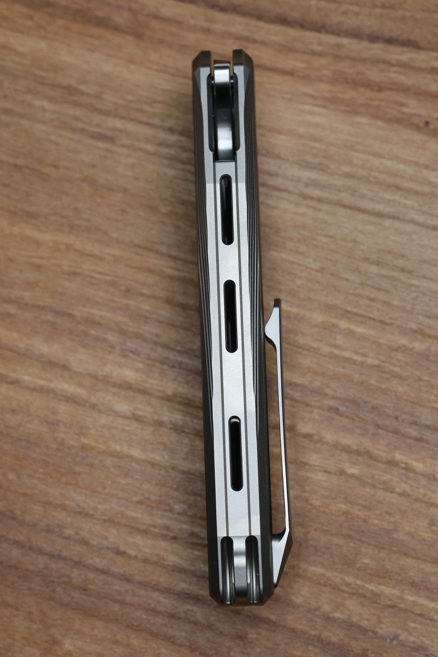 REATE KNIVES MANTIS - MILLED TITANIUM HANDLE - ELMAX SATIN BLADE