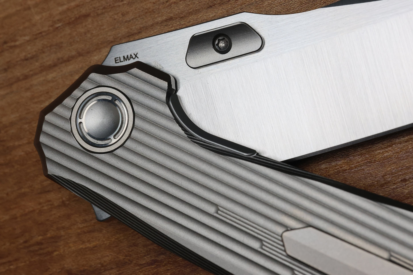 REATE KNIVES MANTIS - MILLED TITANIUM HANDLE - ELMAX SATIN BLADE