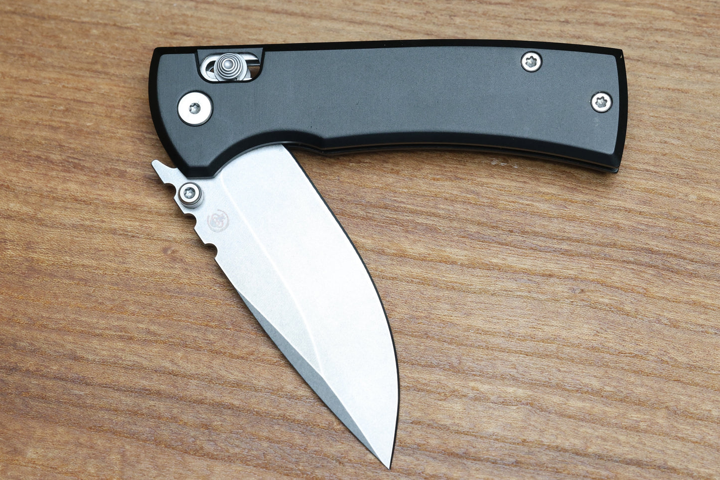 CHAVES KNIVES X-LOCK W/ BLACK ALUMINUM HANDLES & STONEWASH D2