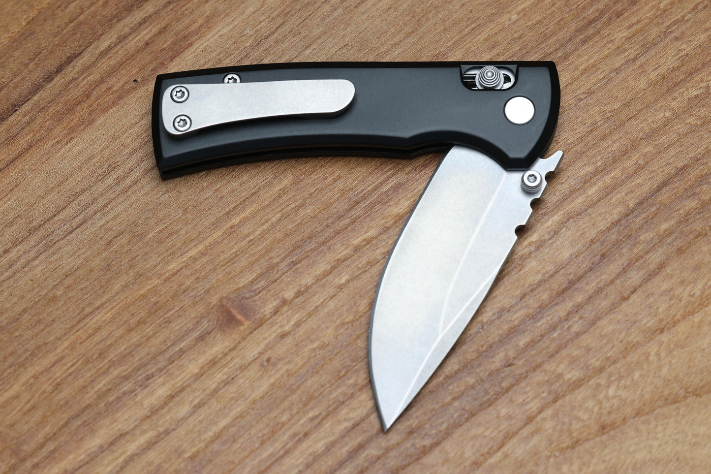 CHAVES KNIVES X-LOCK W/ BLACK ALUMINUM HANDLES & STONEWASH D2