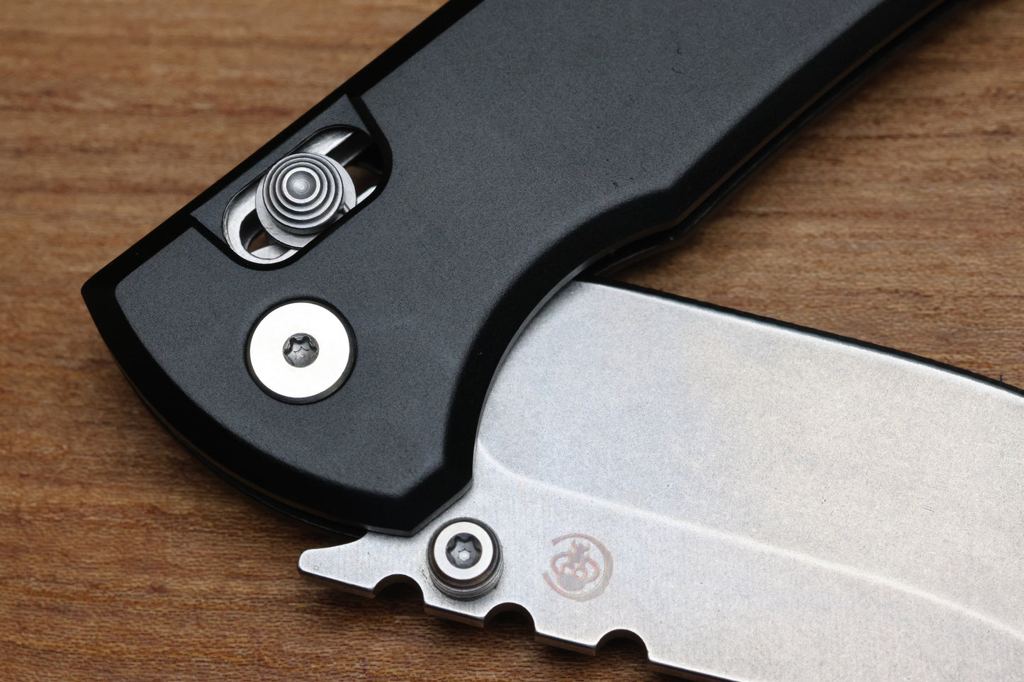 CHAVES KNIVES X-LOCK W/ BLACK ALUMINUM HANDLES & STONEWASH D2