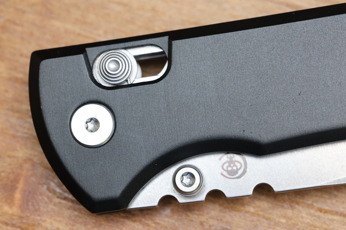 CHAVES KNIVES X-LOCK W/ BLACK ALUMINUM HANDLES & STONEWASH D2