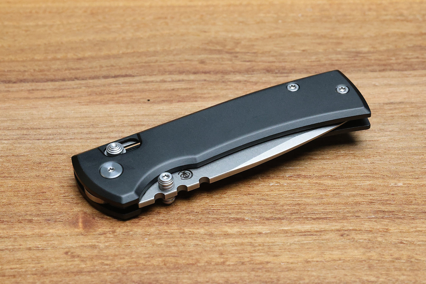 CHAVES KNIVES X-LOCK W/ BLACK ALUMINUM HANDLES & STONEWASH D2