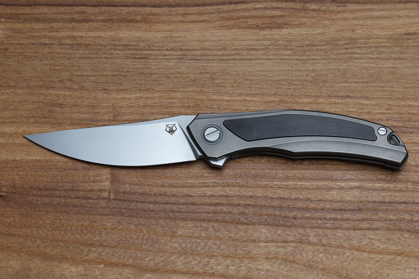 SHIROGOROV URSUS QUANTUM - CROMAX PM BLADE - TITANIUM HANDLE - BLACKWOOD INLAY - MRBS