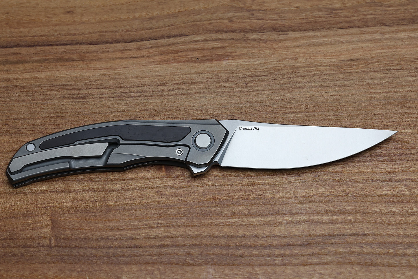 SHIROGOROV URSUS QUANTUM - CROMAX PM BLADE - TITANIUM HANDLE - BLACKWOOD INLAY - MRBS