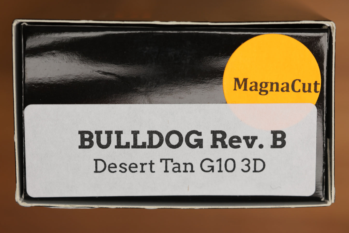 THREE RIVERS MANUFACTURING BULLDOG REV B RIVER-LOK DESERT TAN G10 MAGNACUT BLADE