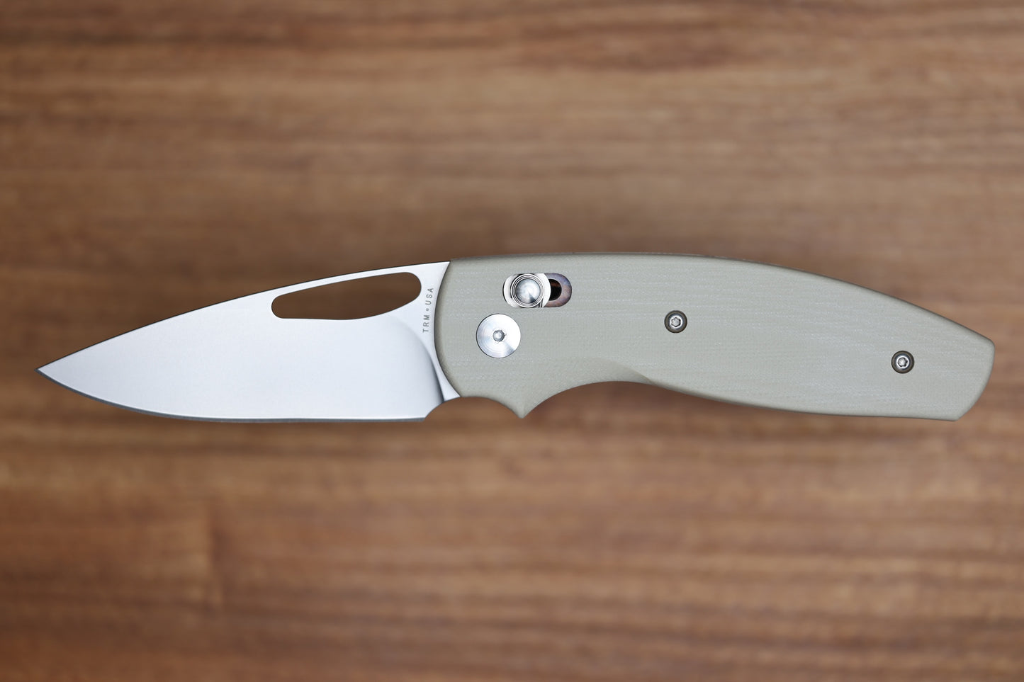 THREE RIVERS MANUFACTURING BULLDOG REV B RIVER-LOK DESERT TAN G10 MAGNACUT BLADE