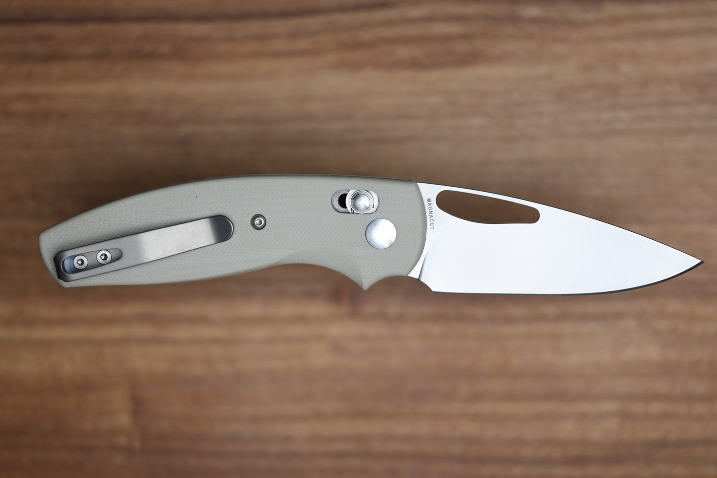 THREE RIVERS MANUFACTURING BULLDOG REV B RIVER-LOK DESERT TAN G10 MAGNACUT BLADE