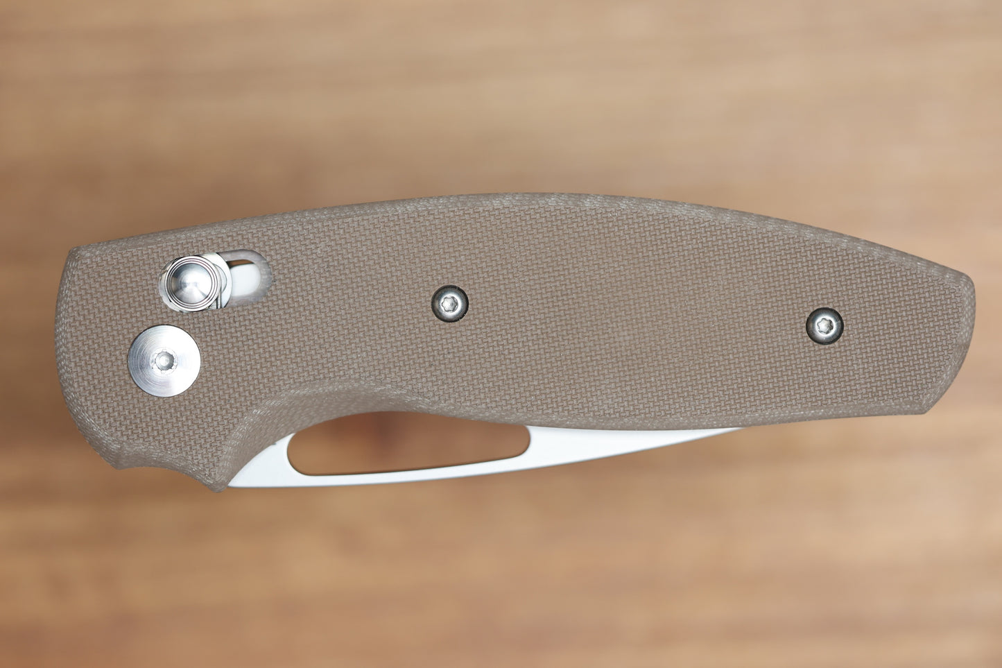 THREE RIVERS MANUFACTURING BULLDOG REV B RIVER-LOK EARTH BROWN G10 MAGNACUT BLADE