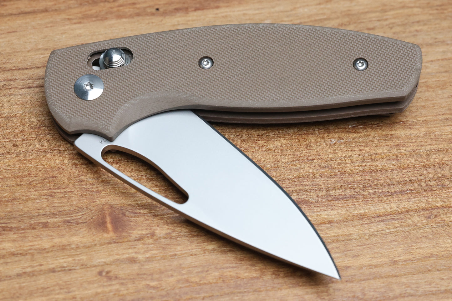THREE RIVERS MANUFACTURING BULLDOG REV B RIVER-LOK EARTH BROWN G10 MAGNACUT BLADE