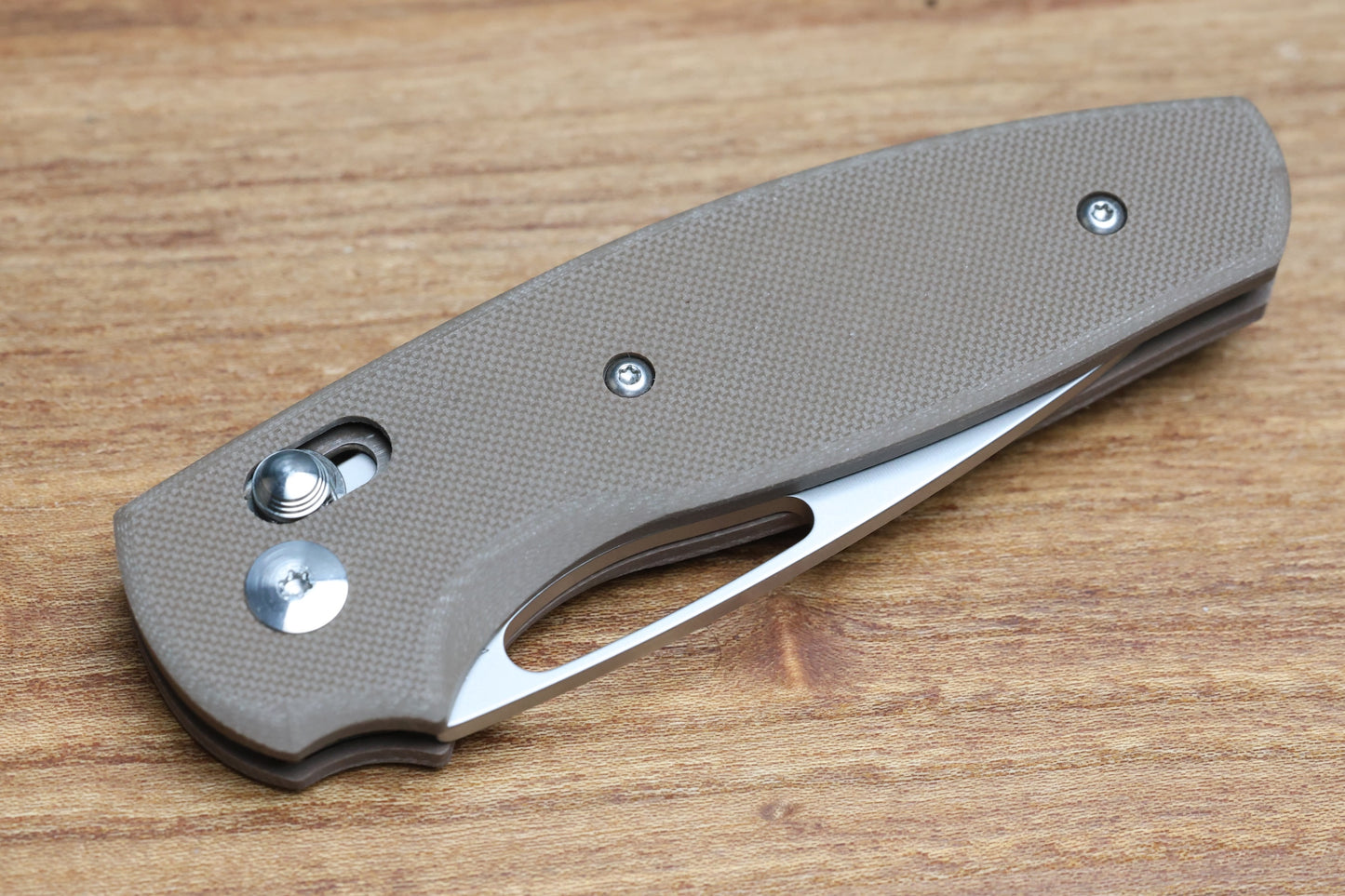 THREE RIVERS MANUFACTURING BULLDOG REV B RIVER-LOK EARTH BROWN G10 MAGNACUT BLADE