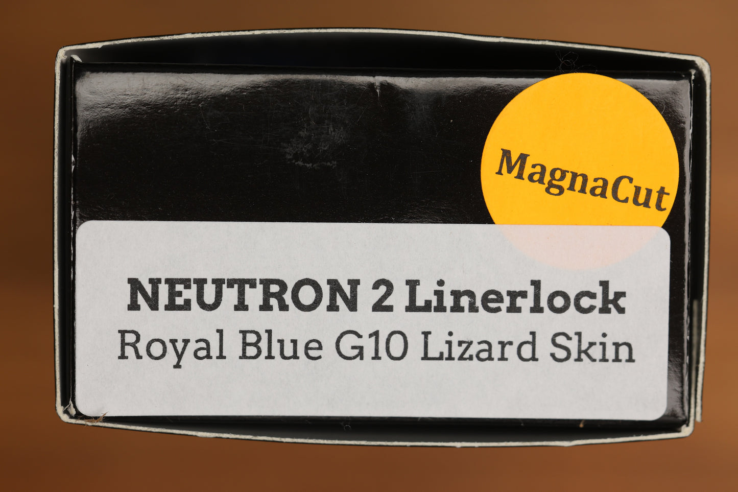 THREE RIVERS MANUFACTURING NEUTRON 2 LIZARD SKIN ROYAL BLUE G10 MAGNACUT BLADE