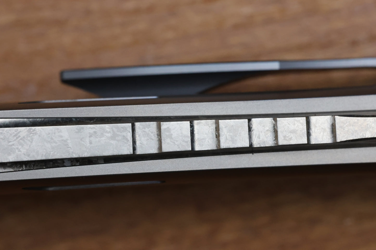 CUSTOM KNIFE FACTORY SUKHOI-5 TITANIUM HANDLES W/ CRYSTAL TI BACKSPACER & M398