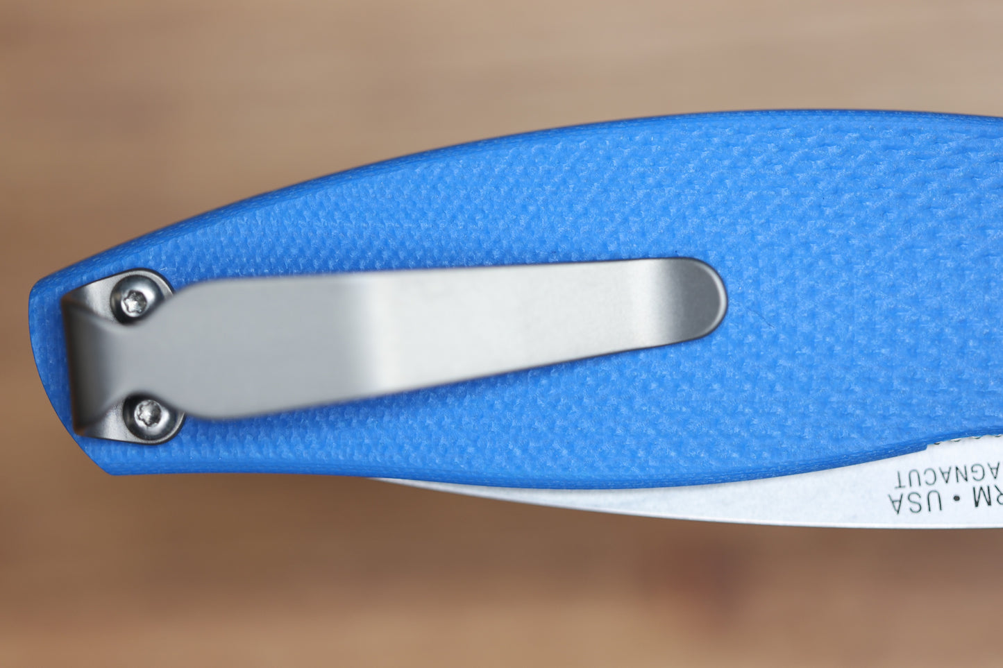 THREE RIVERS MANUFACTURING NEUTRON 2 LIZARD SKIN ROYAL BLUE G10 MAGNACUT BLADE