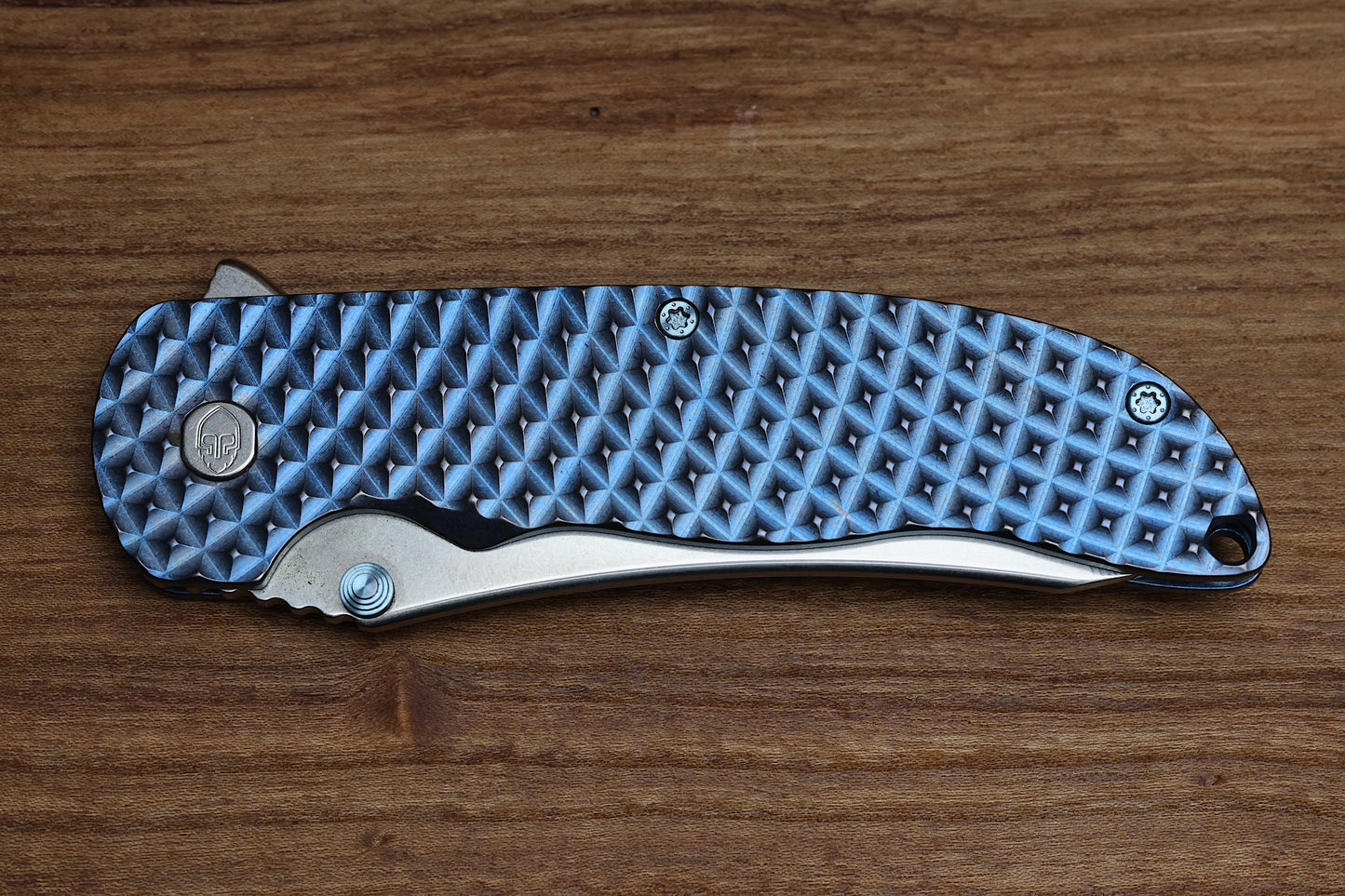 GRIMSMO NORSEMAN #7082 DIAMOND PATTERNED BLUE - RWL 34 STONEWASHED BLADE