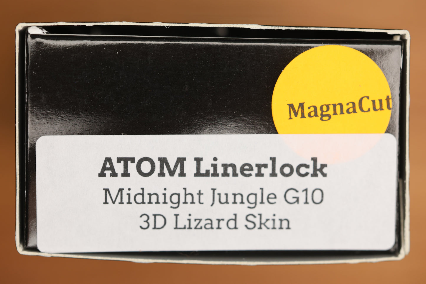 THREE RIVERS MANUFACTURING ATOM LIZARD SKIN MIDNIGHT JUNGLE G10 MAGNACUT BLADE
